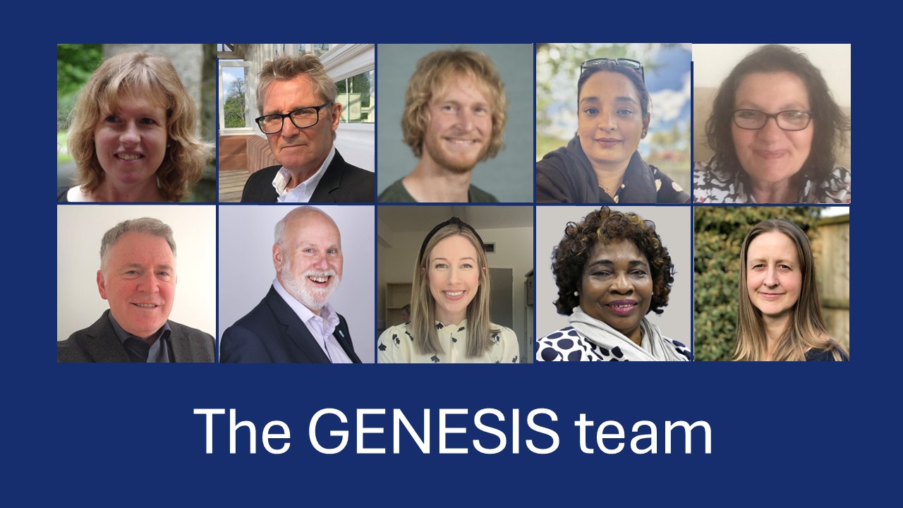 Picture of 10 headshots showing the people who make up the GENESIS team